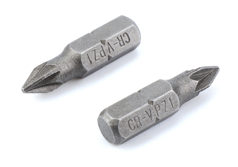 Bits Pozidriv PZ1 25mm, 6Un