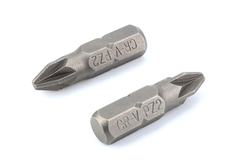 Bits Pozidriv PZ2 25mm, 6Un