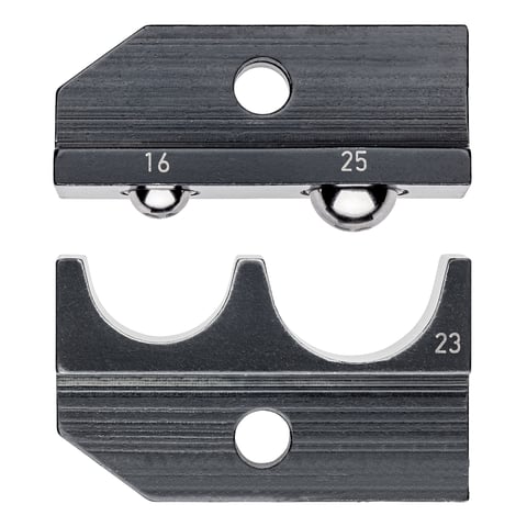 Knipex (97 49 23) Die set For non-insulated tube and crimp cable lugs and non-insulated butt and crimp connectors in accordance with DIN 46341