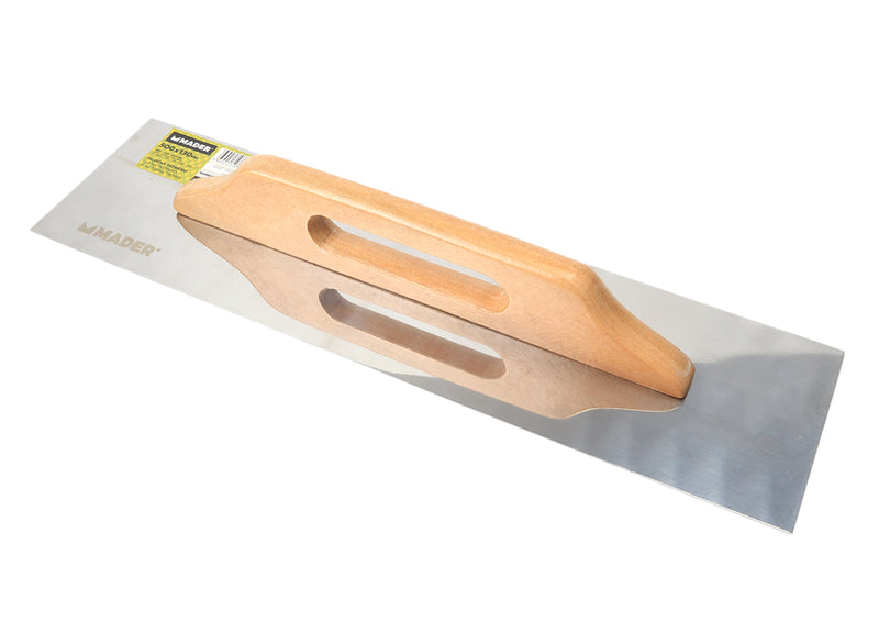 Plastering Trowel, Flat, Inox, 500x130mm - MADER®