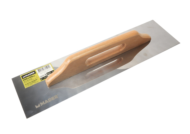 Plastering Trowel, Flat, Inox, 500x130mm - MADER®