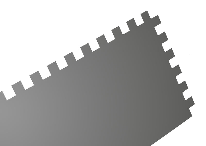 Talocha Pedreiro Dentada, Inox, 500x130mm