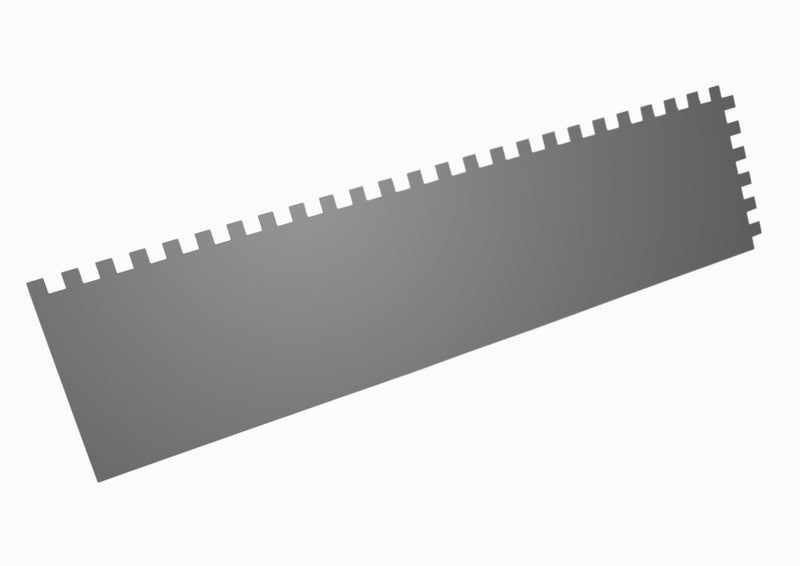 Talocha Pedreiro Dentada, Inox, 500x130mm