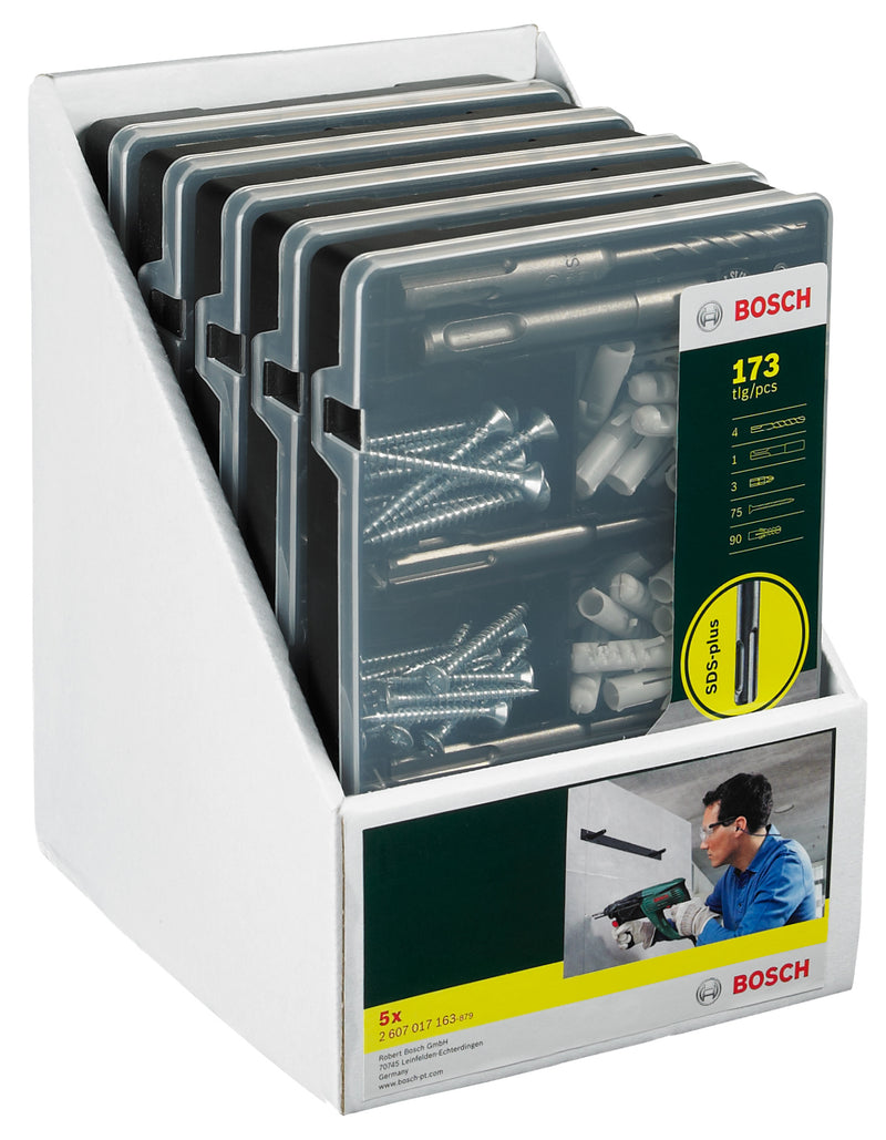 Bosch SDS plus fastening set, 173 pieces