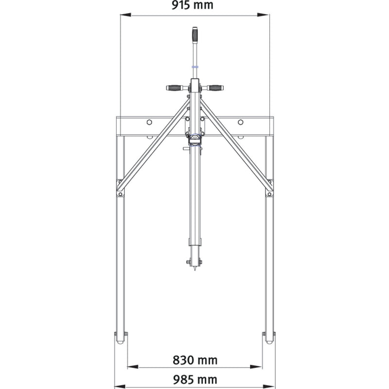 Guindaste de oficina Unicraft (6201430) WKP 1000