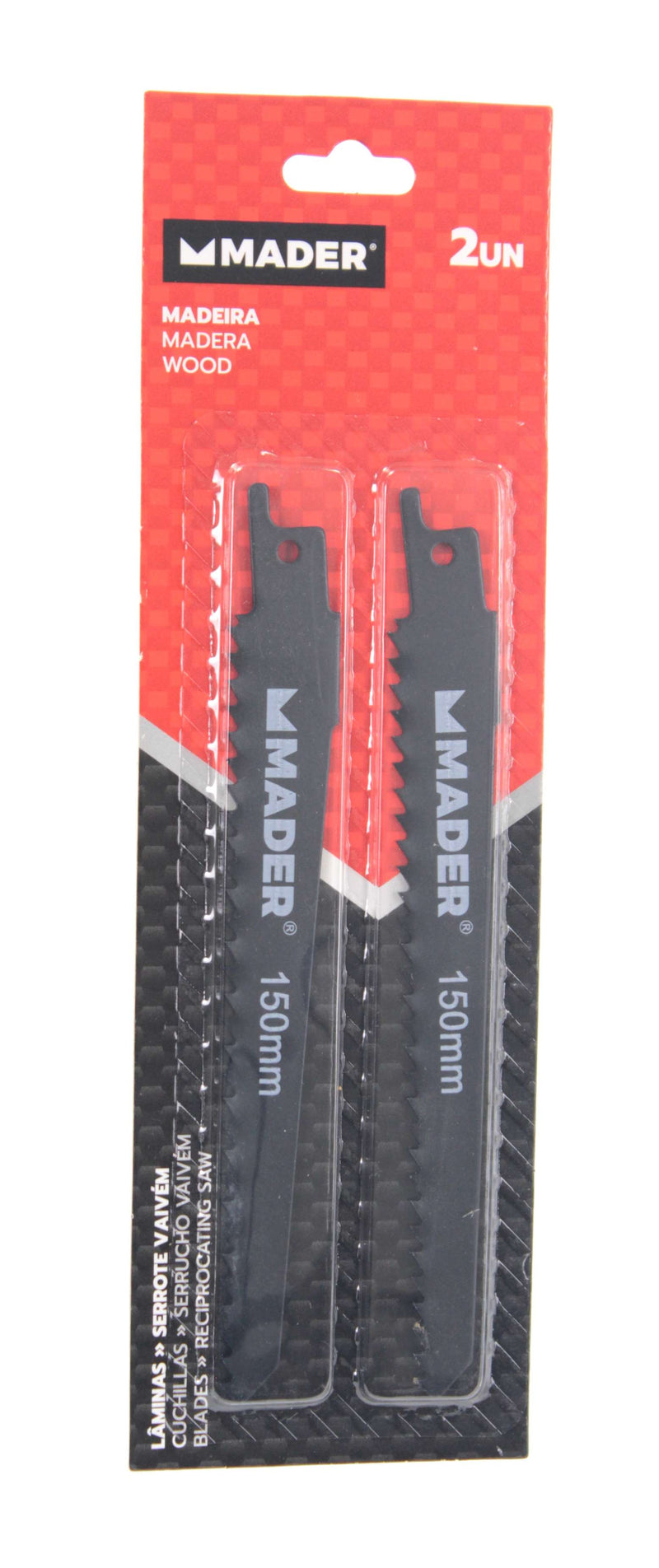 Hojas de sierra de sable para madera, 150 mm, 2 unidades - MADER®