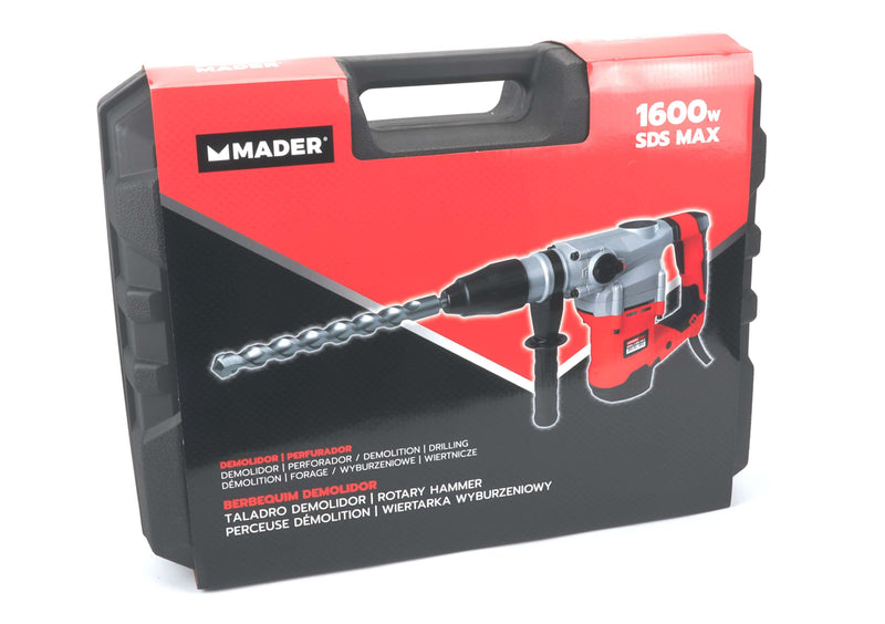 Demolition Drill, 2 Functions, 1600W, 9J, SDS MAX - MADER®