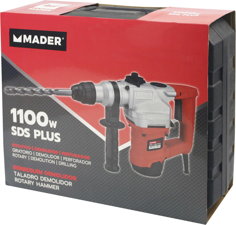 Taladro percutor, 3 funciones, SDS Plus, 1100W - MADER®