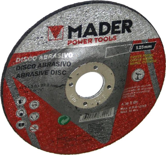 Hoja abrasiva, corte de metal, 125 mm - MADER®