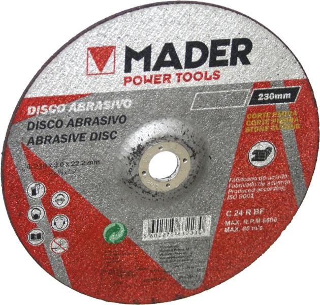 Hoja abrasiva, corte de piedra, 230 mm - MADER®