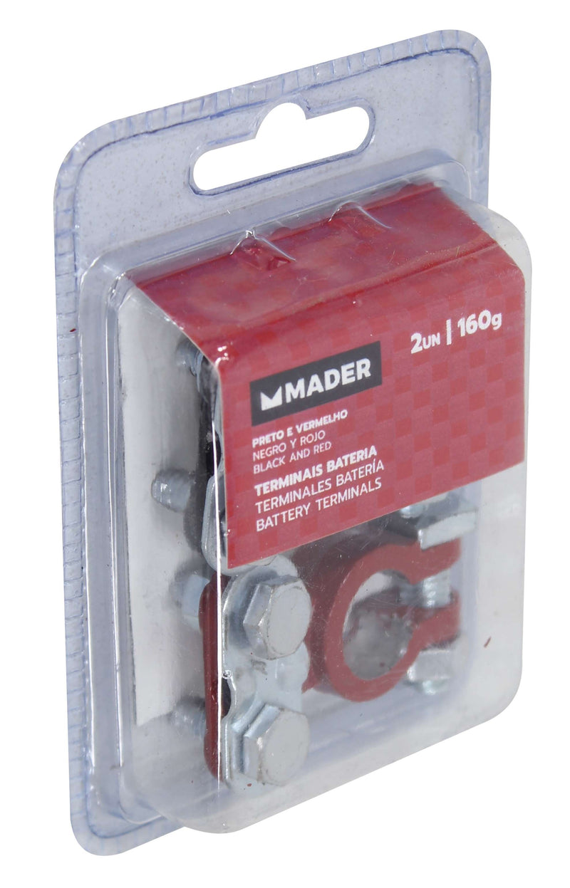 Terminales de batería, 160 g, 2 Un - MADER®