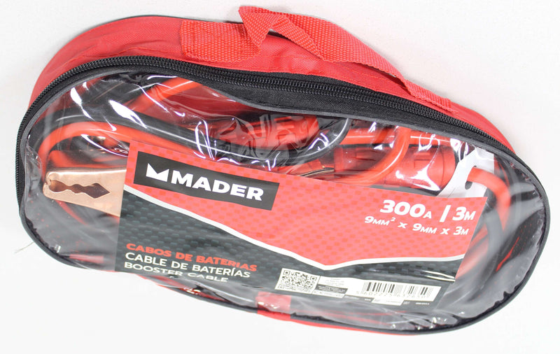 Cabos de Bateria 300A, 3m, 9mm2x9mm