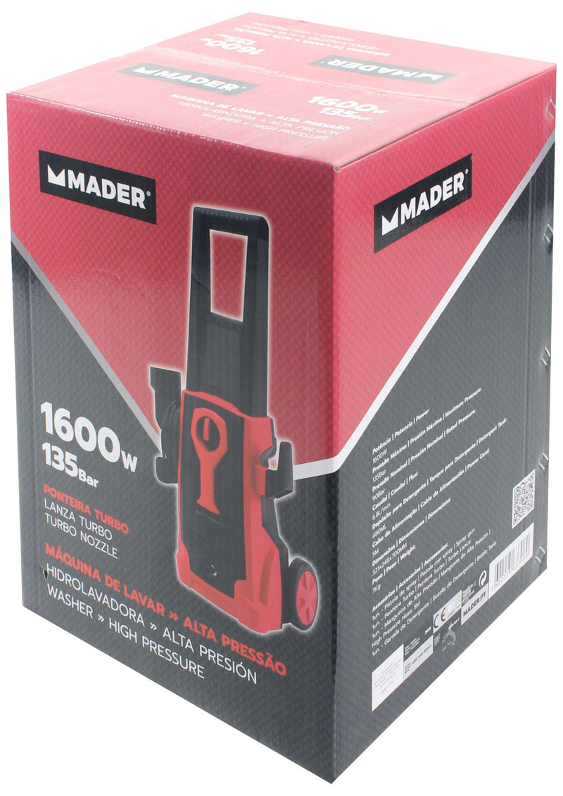 Hidrolavadora de alta presión, 135 EWBar, 1600W - MADER®