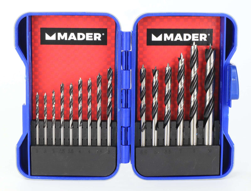 Jogo Brocas para Madeira, Aço Carbono, 15un