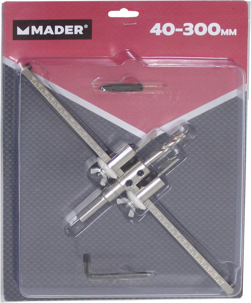 Juego de cortadores de agujeros ajustables, 40-300 mm - MADER®