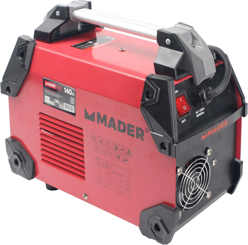 Máquina de soldadura inverter, 2 en 1, 140 A - MADER®