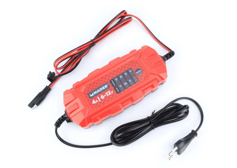 Carregador de Baterias Inteligente, 4A, 6-12V