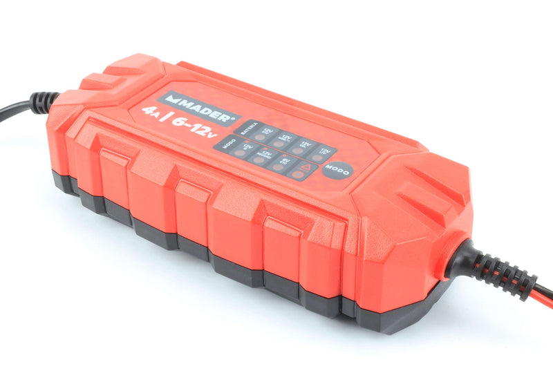 Carregador de Baterias Inteligente, 4A, 6-12V
