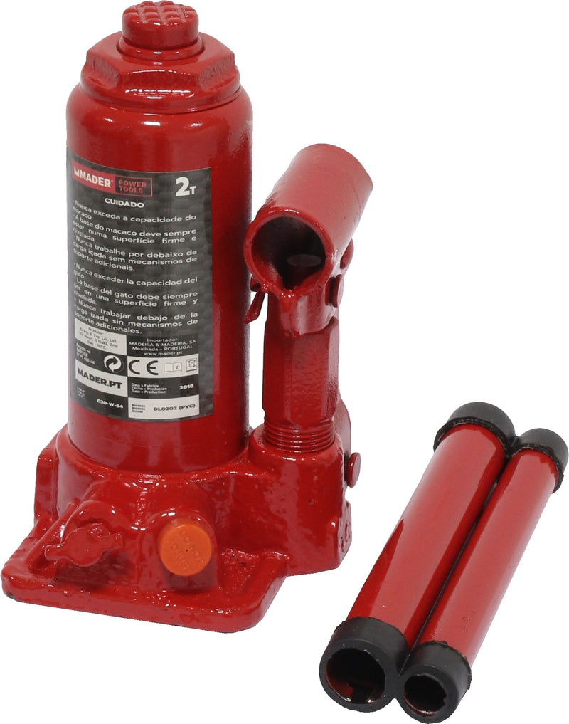 Macaco de Garrafa Hidráulico, 2T, Caixa Plastica