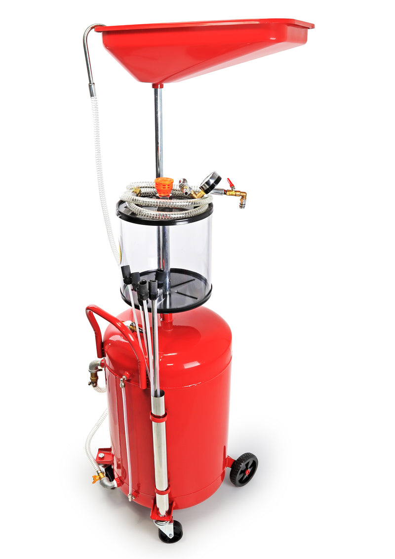 Tanque de Drenagem de Óleo 2in1 Pneum. + Gravidade, 80L