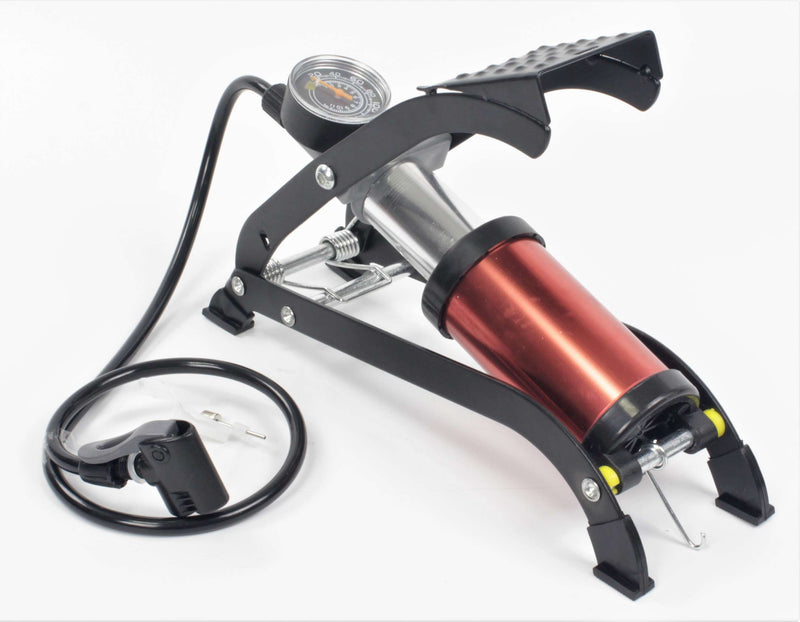 Bomba de Pé com Manómetro, 130PSI