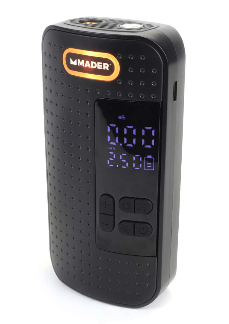 Mini compresor, 7,4 V, 150 PSI, 2000 mAh - MADER®