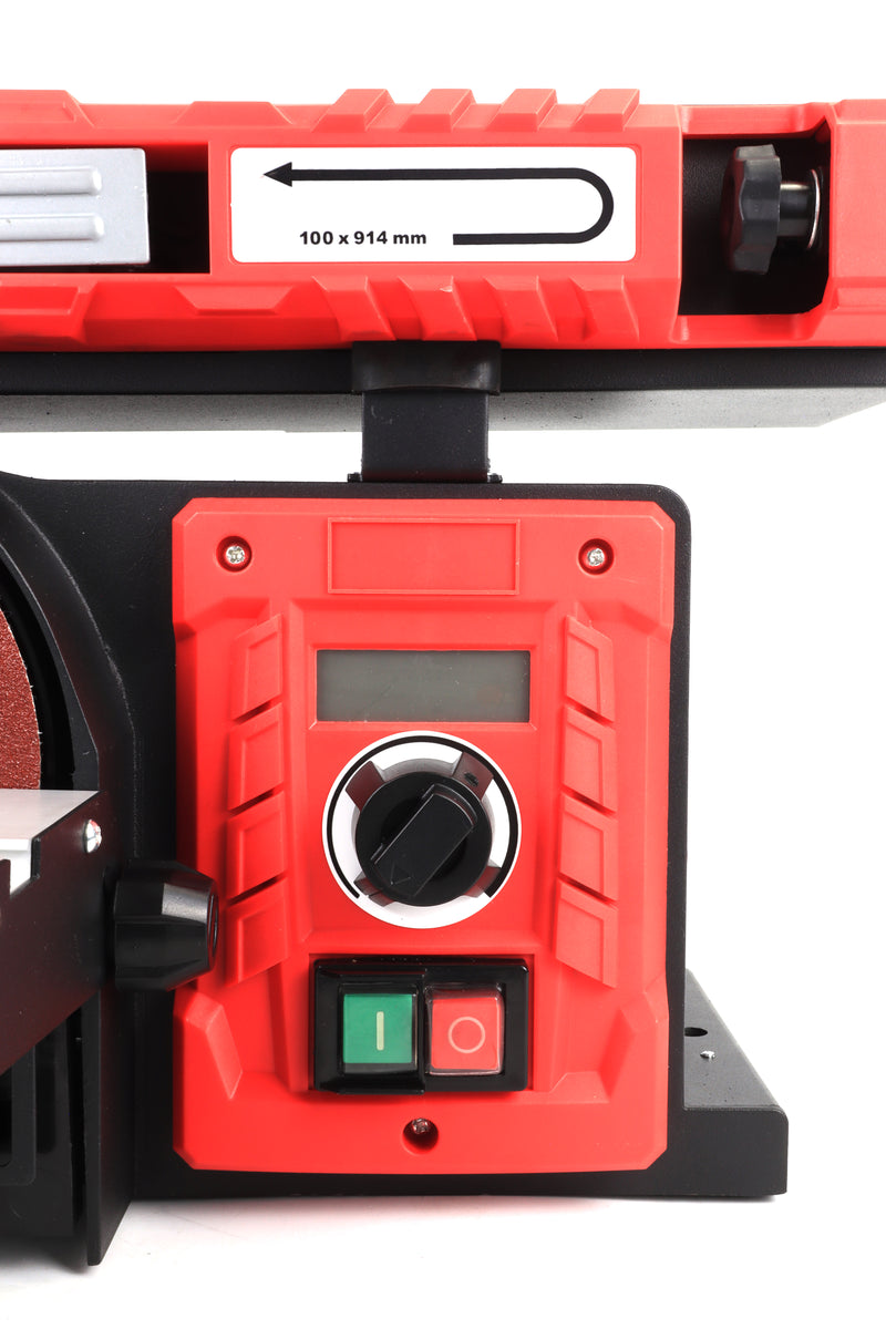 Lixadora 2 em 1, Circular + Cinta, com LCD, 400W