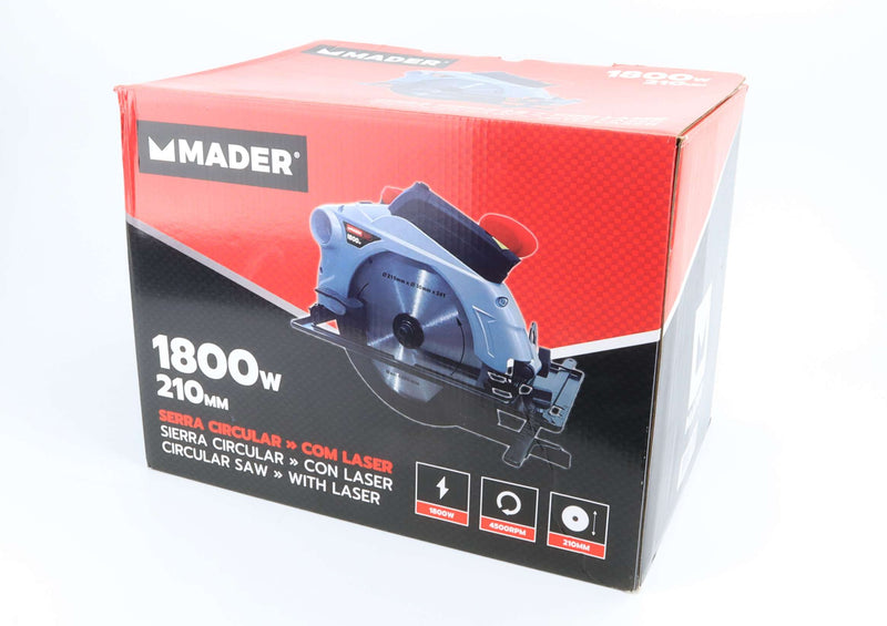 Circular Saw, with Laser, 1800W, 210mm - MADER®