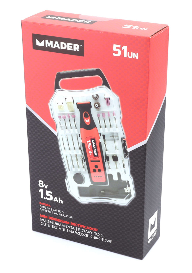 Mini Berbequim Retificador a Bateria, 8V, 1.5Ah