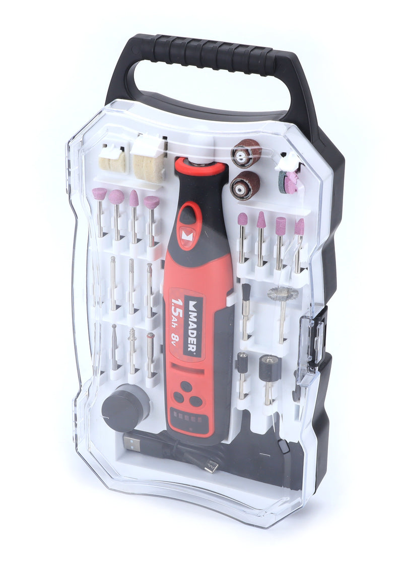 Mini Berbequim Retificador a Bateria, 8V, 1.5Ah