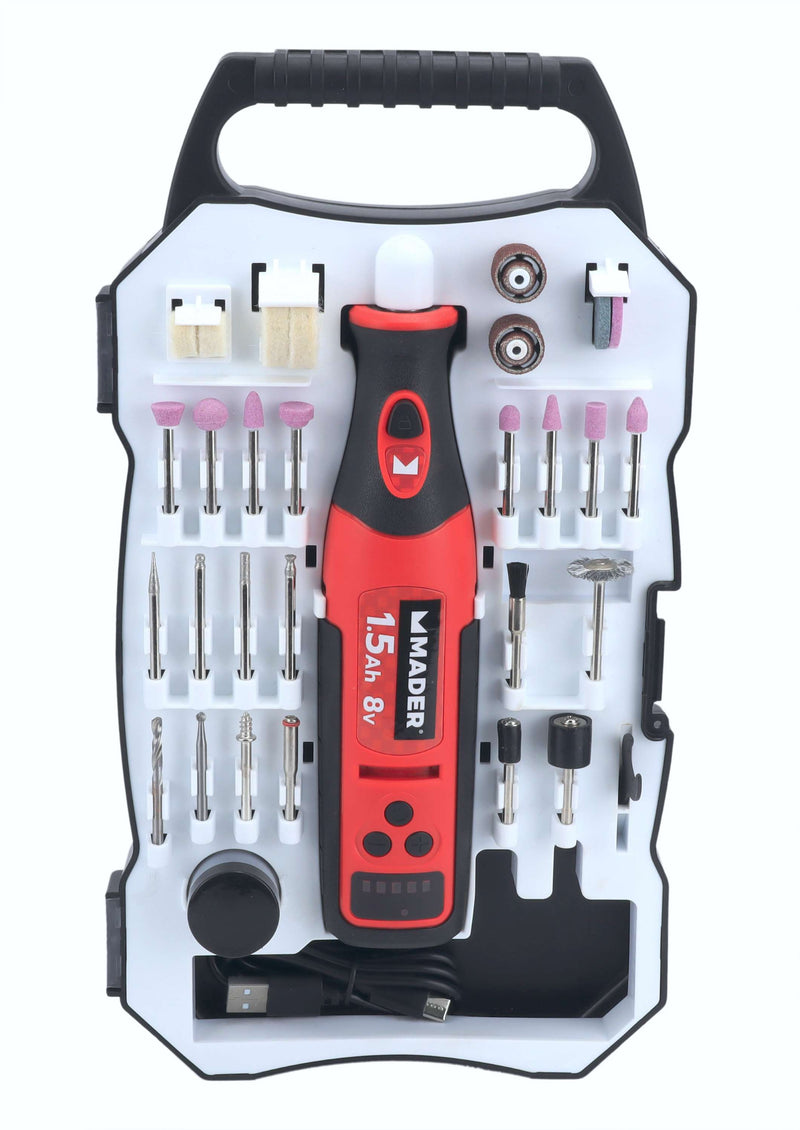 Mini Berbequim Retificador a Bateria, 8V, 1.5Ah