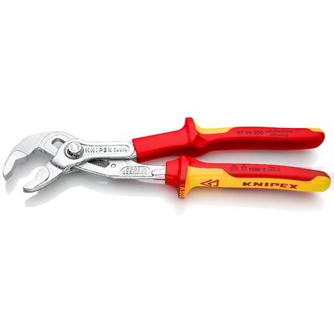 Knipex (87 26 250) Tenazas de fontanero Cobra VDE de alta tecnología, aisladas