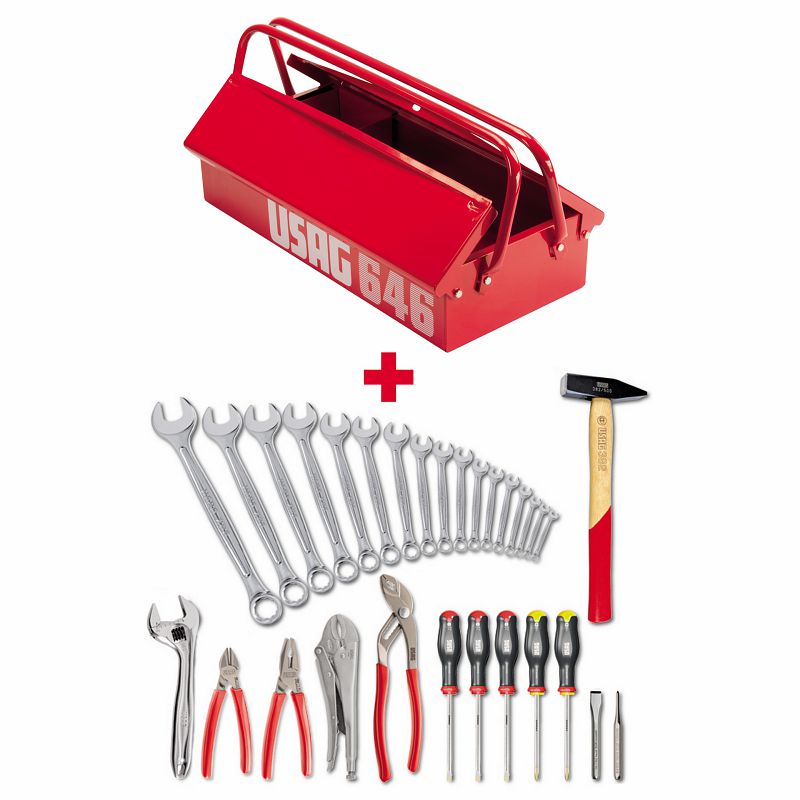 USAG (646/2A) Tool Box 646/2v With Assortment (30 Pcs.)