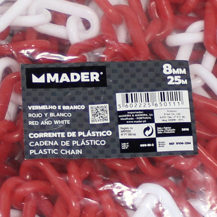 Cadena de plástico, 8 mm x 25 m - MADER®