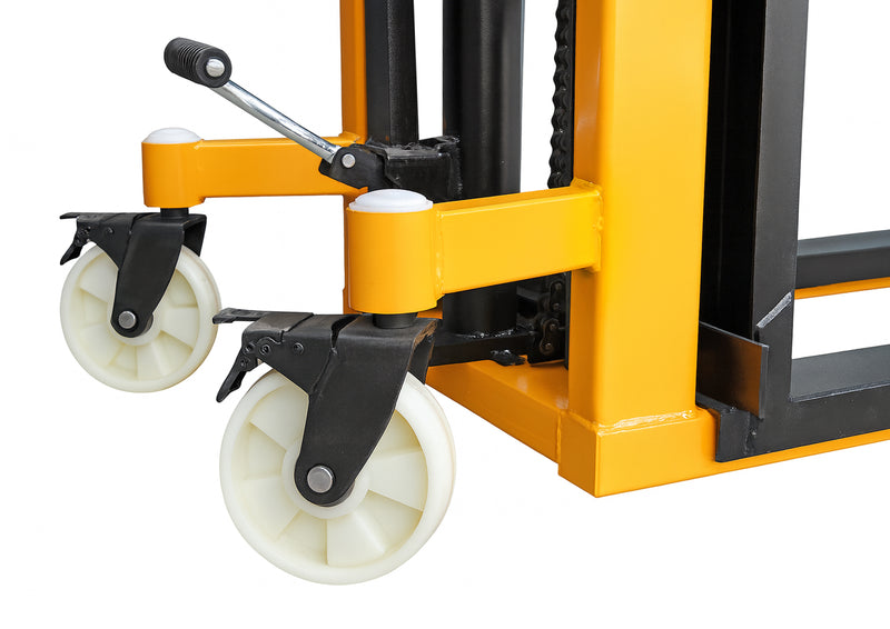 Hydraulic Stacker Pallets / Pallets Truck, Nylon Wheels, 1Ton - MADER®