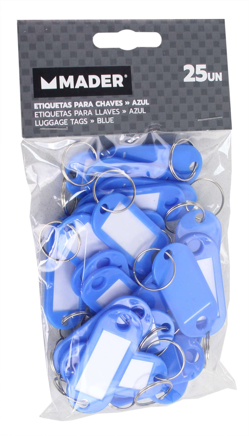 Etiquetas para equipaje, azules, 25 unidades - MADER®