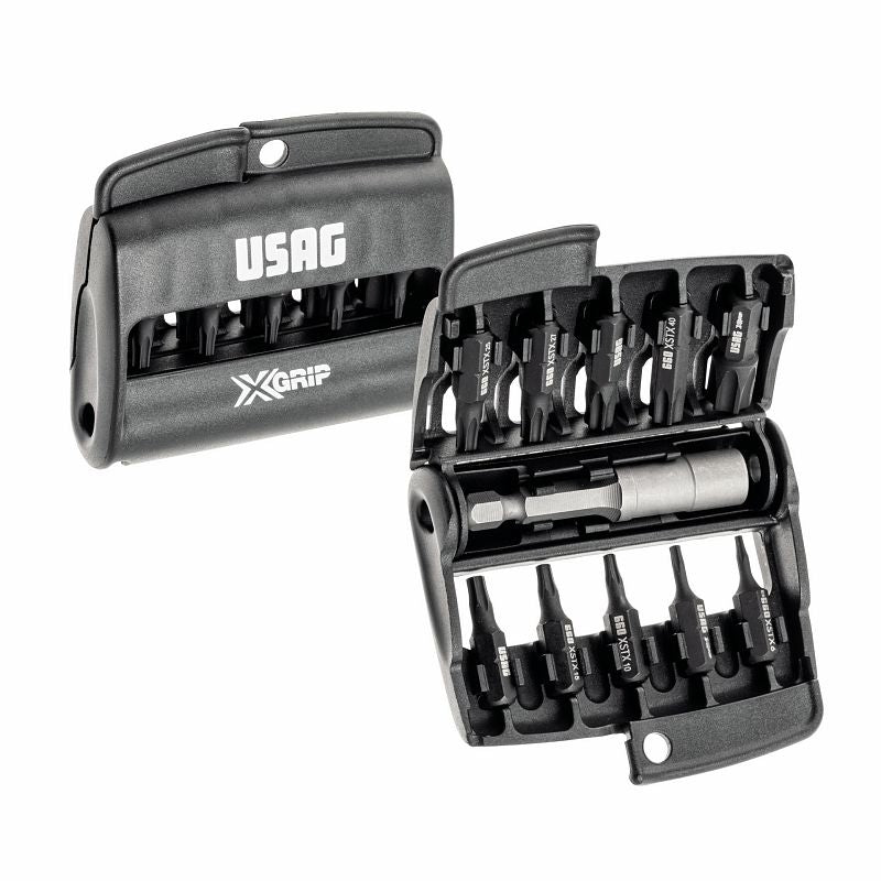USAG (660 XSTX/S11) Set of Torx Bits with Special X-Grip Profile (11 Pcs)