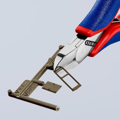 Knipex (77 22 115) Alicate de corte diagonal para electrónica con junta de caja.