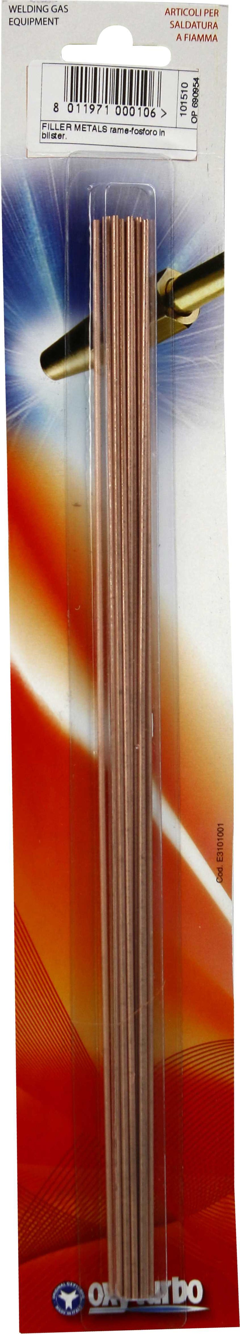 Varilla de soldadura de 300 mm, 10 un, cobre - OXYTURBO®