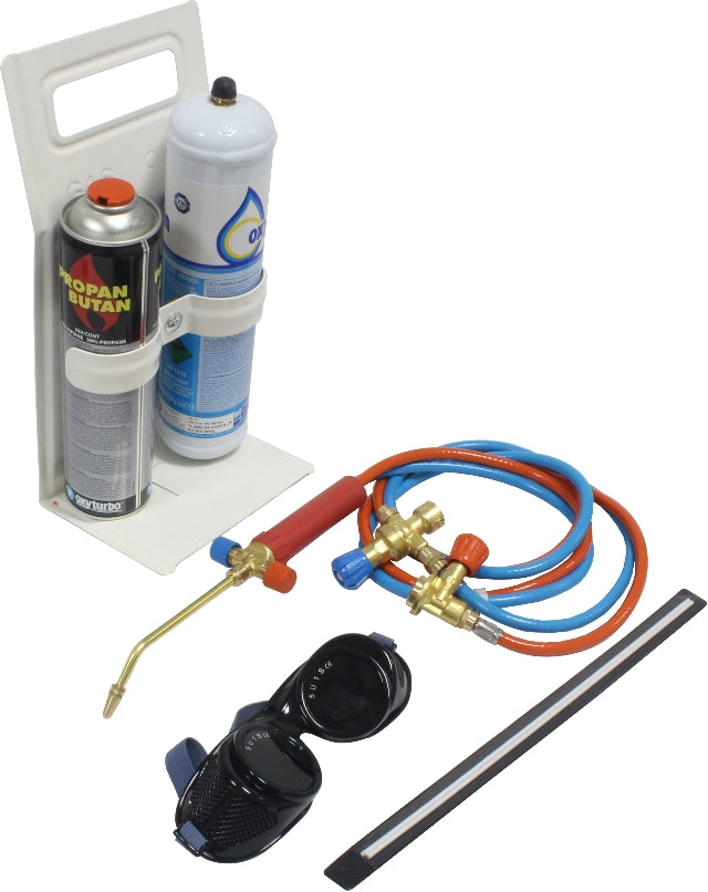 Set de soldadura autógena, con regulador, 330 g + 1 L - OXYTURBO