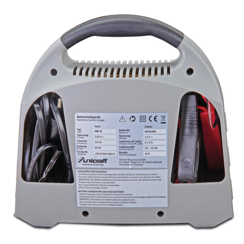 Unicraft (6850200) Dispositivo automático de carga/conservación de batería ABC 8