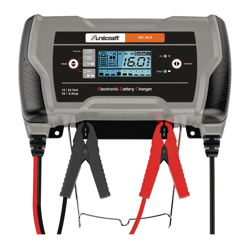 Unicraft (6850315) Cargador de batería electrónico / dispositivo de conservación EBC 36 R