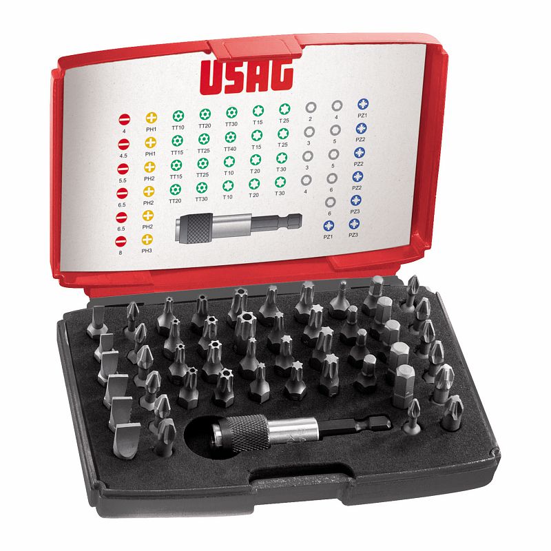 USAG (692 J49) Surtido con puntas - 1/4" (49 piezas)