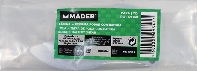 Lâmina para Tesoura de Podar, 69340