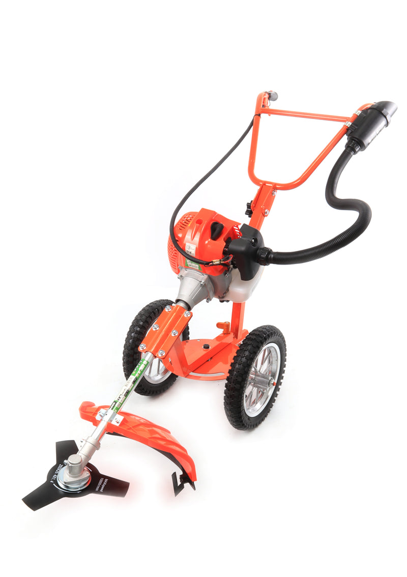 Roçadora Rodas, 3 Posições, Pega Dupla, 52cc