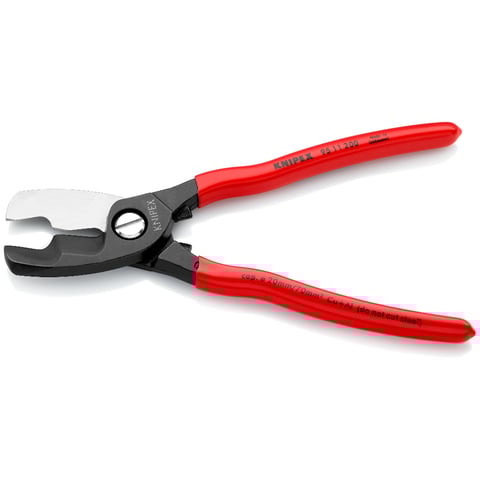 Tesoura para cabos Knipex (95 11 200) com lâmina de corte dupla