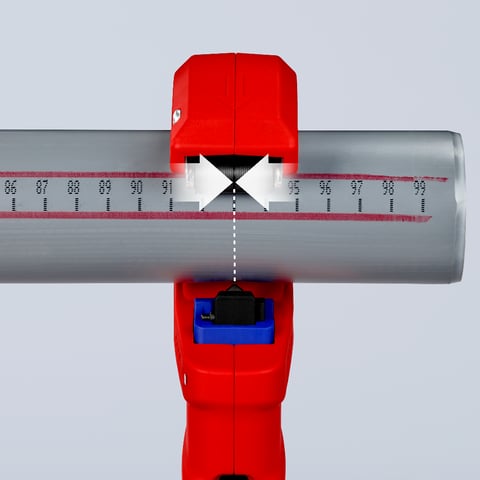 Cortador de tubos Knipex (90 23 01 BK) DP50 para tubos de drenagem de plástico de parede fina