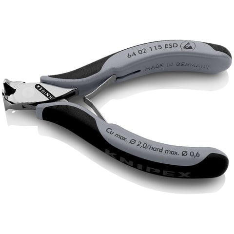 Knipex (64 02 115 ESD) Electronics End Cutting Nippers ESD