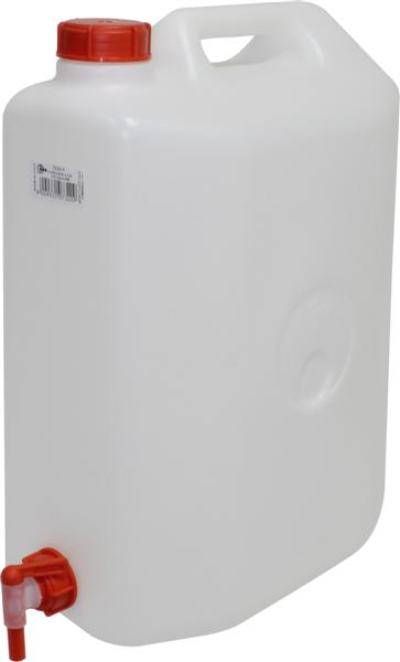 White Plastic Jerrican with Tap, 20L - MADER®