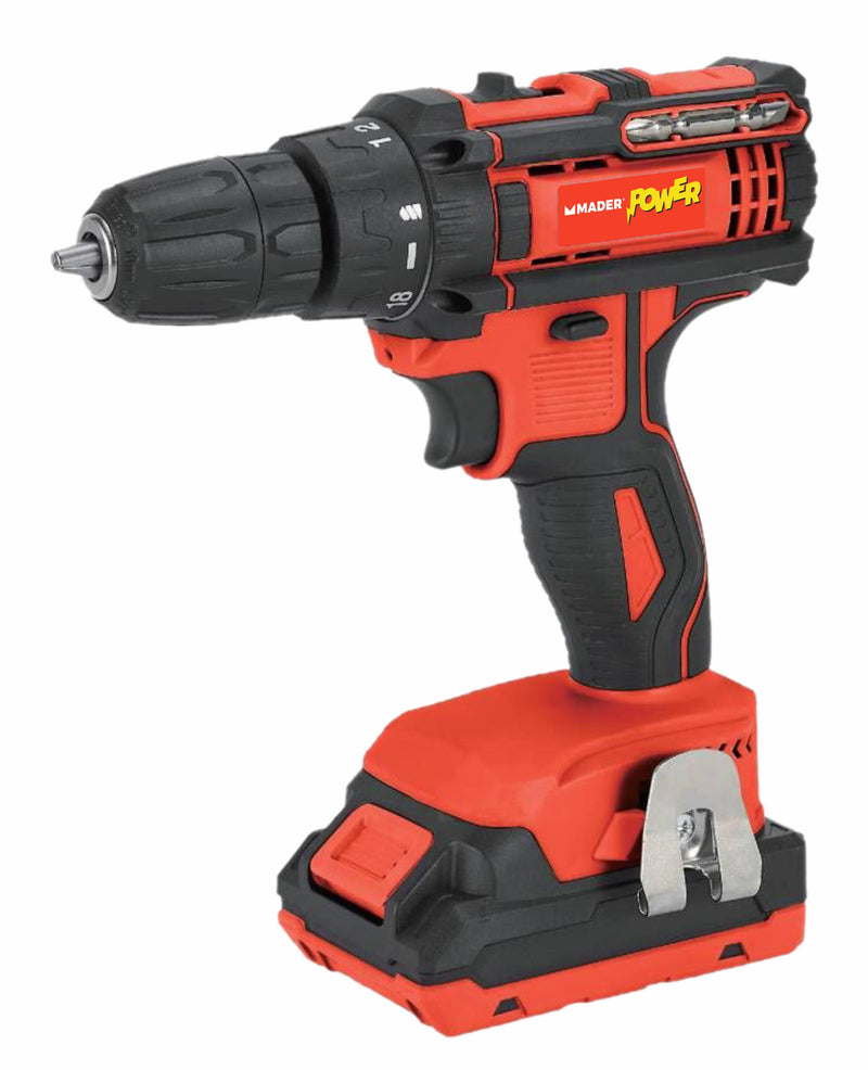 Taladro con percusión, 18/20 V, 29 Nm - MADER POWER®